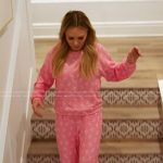 Tamra’s pink cherry print pajamas on The Real Housewives of Orange County