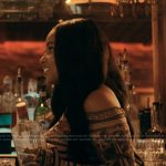 Tiffany’s black mesh printed dress on The Chi
