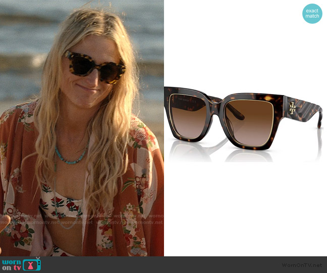 Tory Burch TY7180U Sunglasses worn by Caroline Sinclair (Mamie Gummer) on We Were Liars