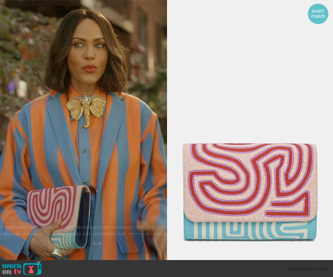 Vakko Multicolor Bag worn by Lisa Todd Wexley (Nicole Ari Parker) on And Just Like That