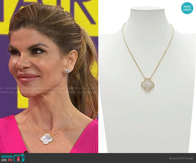 Van Cleef & Arpels Magic Alhambra Pendat Necklace worn by Dr. Dendy Engelman on Today