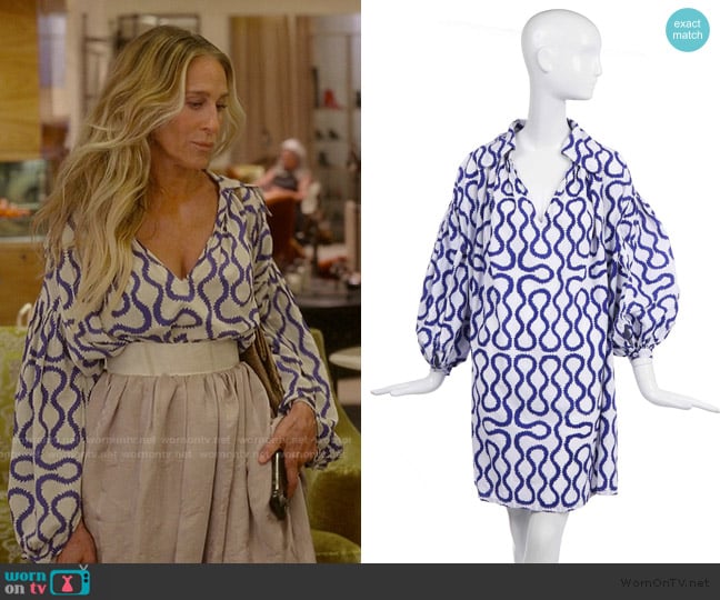 Vivienne Westwood 1982 Pirate Collection Cotton Shirt worn by Carrie Bradshaw (Sarah Jessica Parker) on And Just Like That
