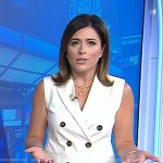 Chloe’s whtie vest and front slit skirt on Today