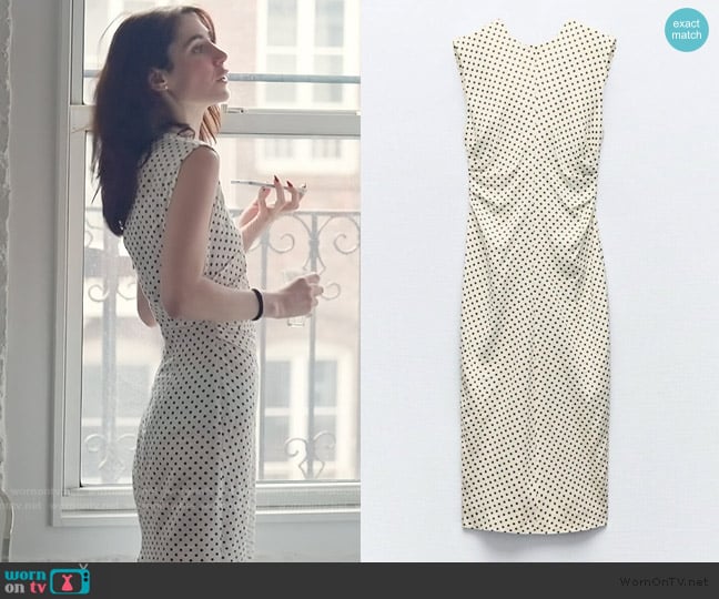 Zara Polka Dot Print Dress worn by Georgia McCann  on Next Gen NYC