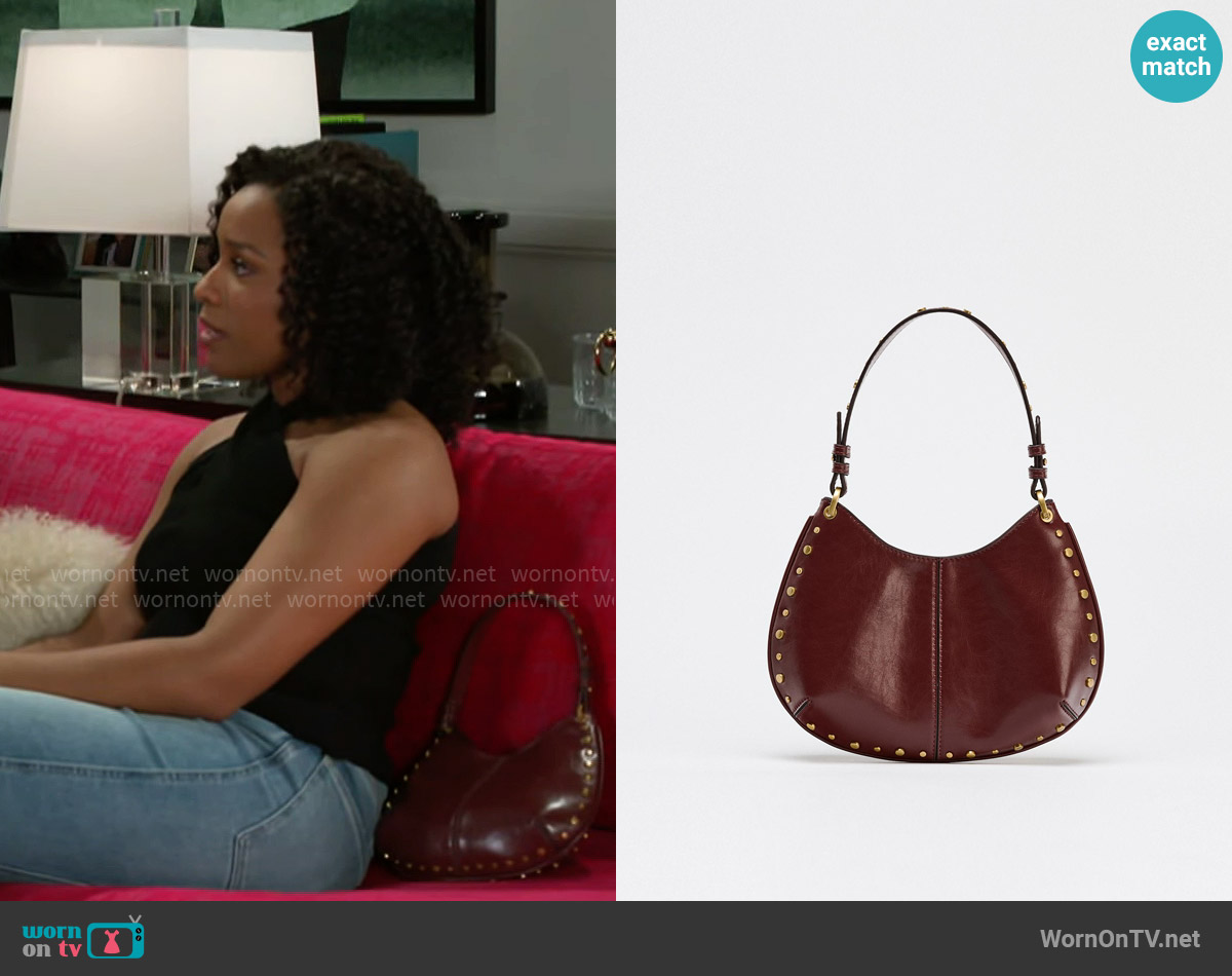 Zara Studded Bag worn by Naomi Hamilton Hawthorne (Arielle Prepetit) on Beyond the Gates