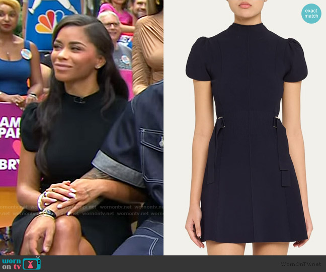 3.1 Phillip Lim Compact Rib Tulip-Sleeve Mini Dress worn by Amaya Espinal on Today