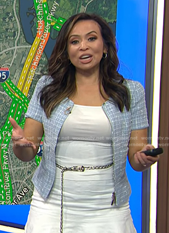 Adelle’s blue tweed jacket on Today