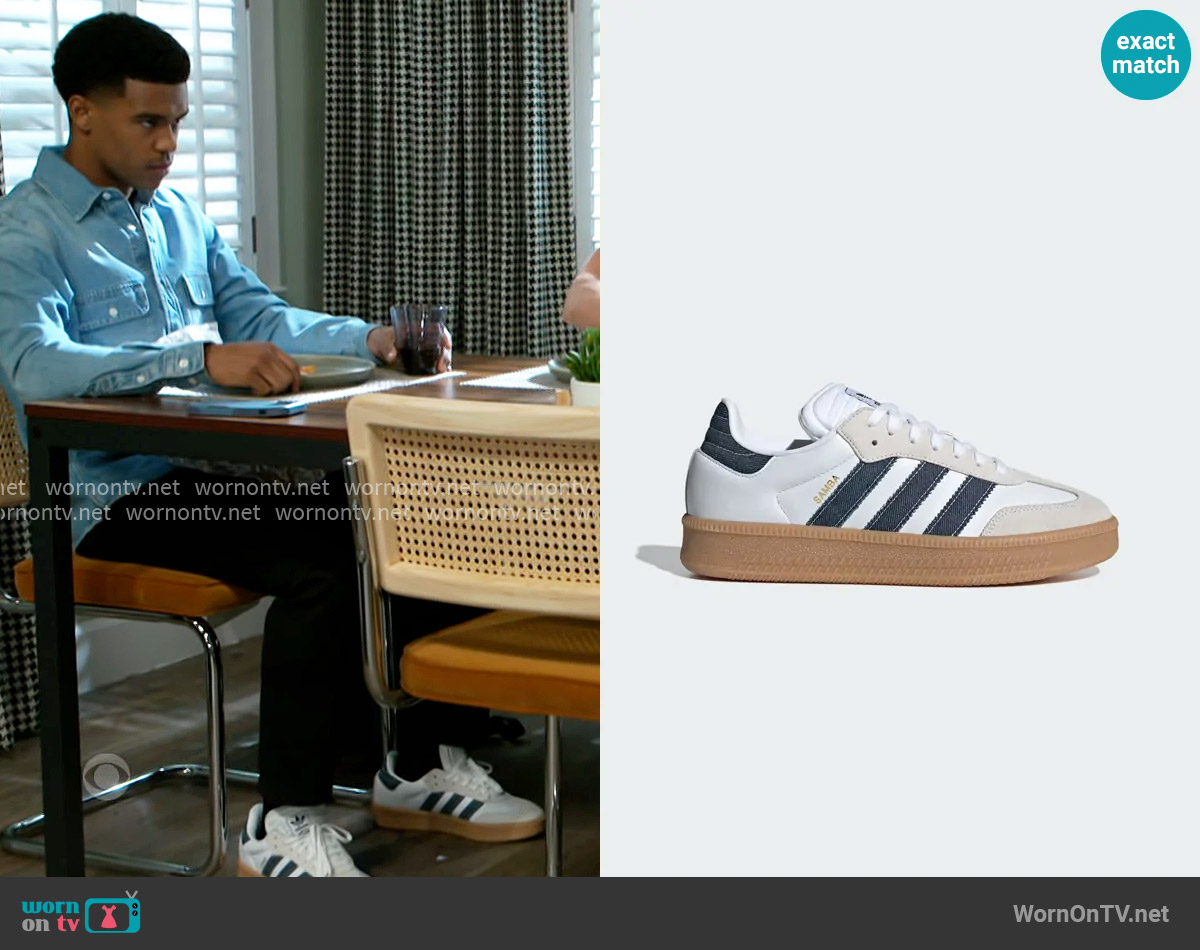 Adidas Samba XLG Shoes worn by Tyrell Richardson (Jaden Lucas Miller) on Beyond the Gates