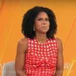 Adriana Diaz’s red checked dress on CBS Mornings