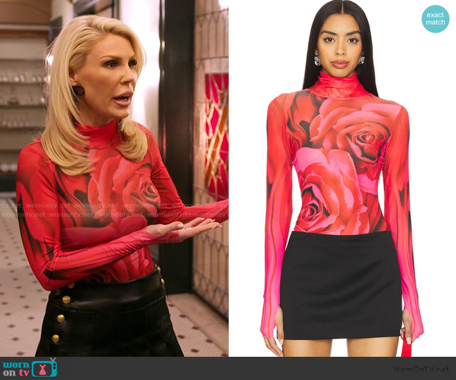 AFRM Zadie Top worn by Gretchen Rossi on The Real Housewives of Orange County