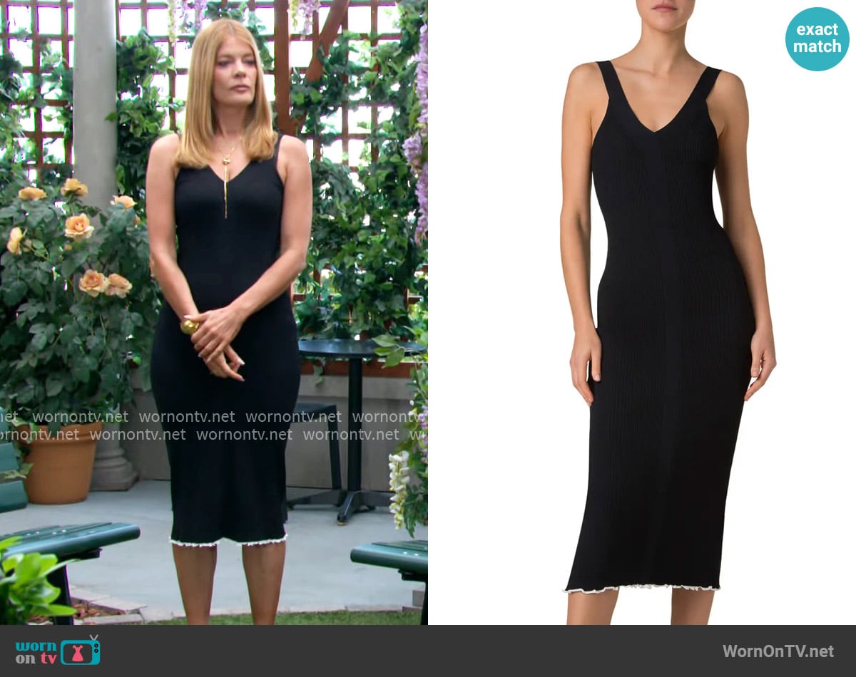 Akris Punto Rib Knit Body-Con Tank Dress worn by Phyllis Summers (Michelle Stafford) on The Young and the Restless