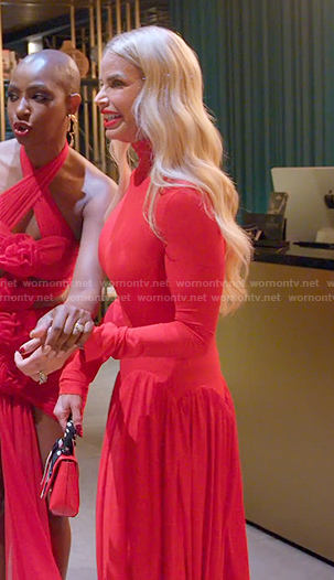 Alexia’s red dress on The Real Housewives of Miami