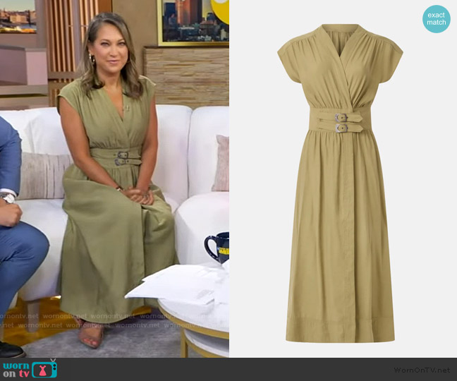 Ba&sh Dove Dress worn by Ginger Zee on Good Morning America