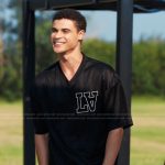 Dylan’s black v-neck tee on My Life with the Walter Boys