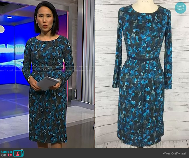 Boden Floral Dress worn by Vicky Nguyen on NBC News Daily