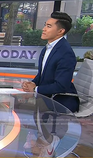 Brian Cheung’s white and red shoes on Today