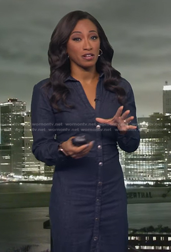Brittany’s denim shirtdress on Good Morning America