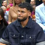 Brian Arenales’s denim shirt and jeans on Today