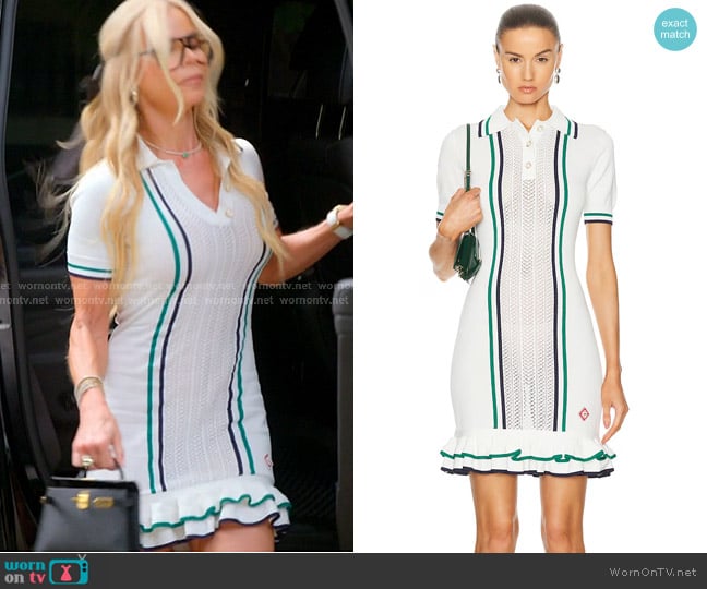 Casablanca Pointelle Tennis Dress worn by Alexia Echevarria (Alexia Echevarria) on The Real Housewives of Miami
