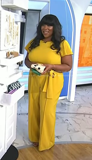 Charli Penn’s yellow jumpsuit on Today