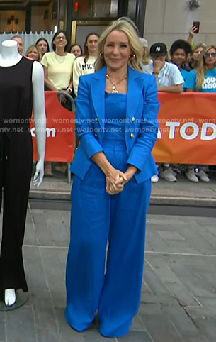 Chassie’s blue blazer and wide-leg pants on Today