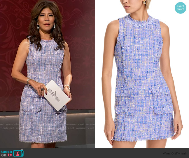 Cinq a Sept Lucie Boucle Ellisel Dress worn by Julie Chen on Big Brother