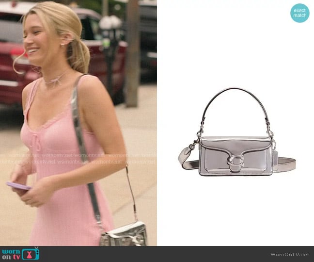 Coach Restored Tabby Shoulder Bag 20 In Metallic worn by Taylor Jewel (Rain Spencer) on The Summer I Turned Pretty