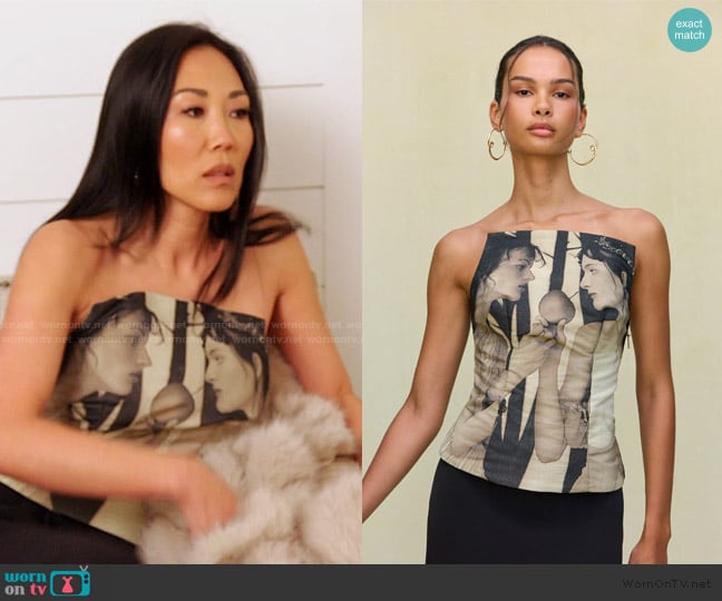 Cult Gaia Bryce Top worn by Katie Ginella on The Real Housewives of Orange County