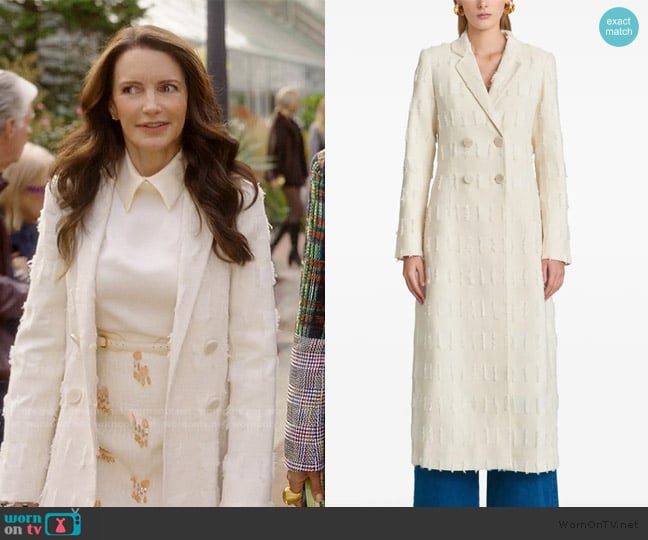 Cult Gaia Dilan coat worn by Charlotte York (Kristin Davis) on And Just Like That