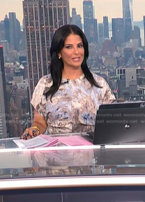 Darlene’s marble print dress on Today