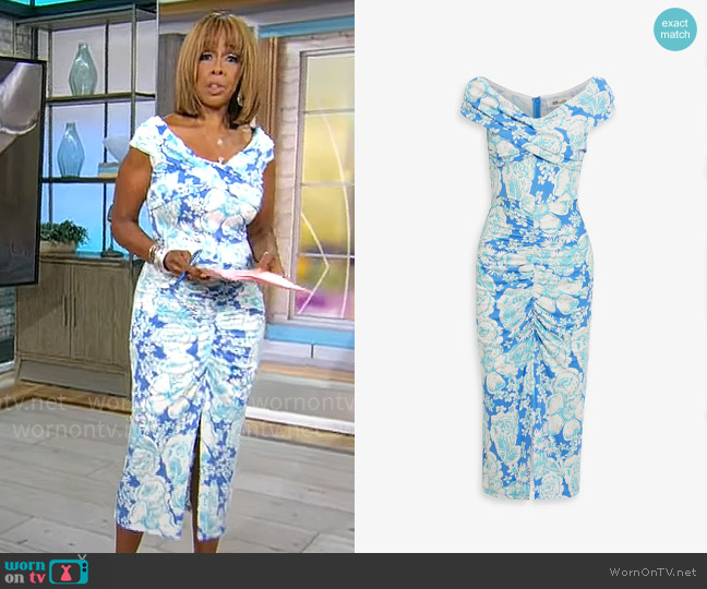 Diane von Furstenberg Stephen Dress worn by Gayle King on CBS Mornings