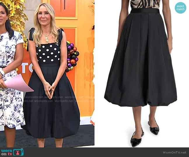 DKNY Woven A-Line Bubble Skirt worn by Chassie Post on Today