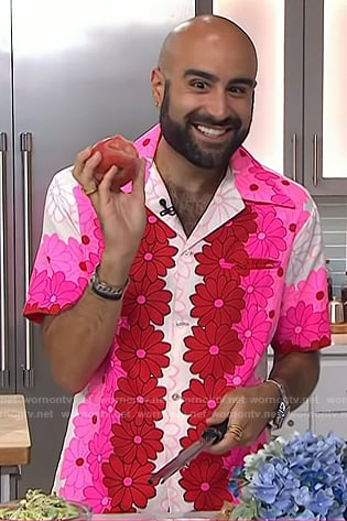 Edy Massih’s pink floral shirt on Today