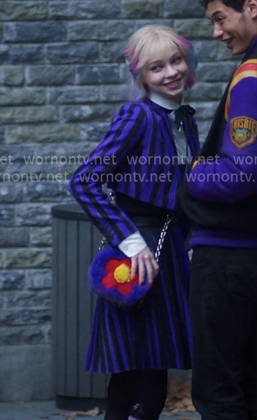 Enid’s fluffy flower bag on Wednesday