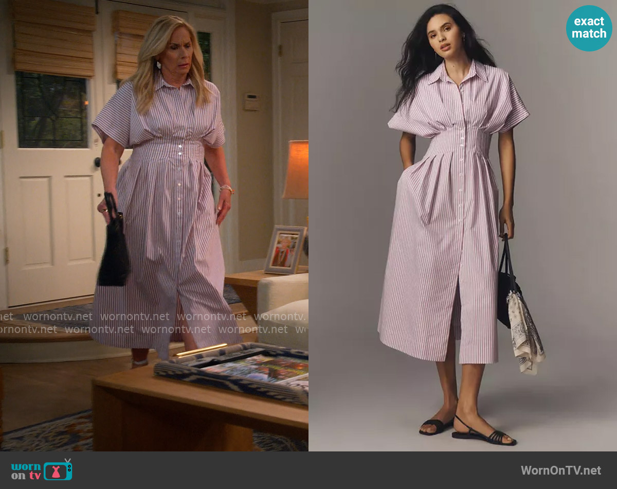 Exquise The Tobie Shirt Dress worn by Leanne Murphy (Leanne Morgan) on Leanne
