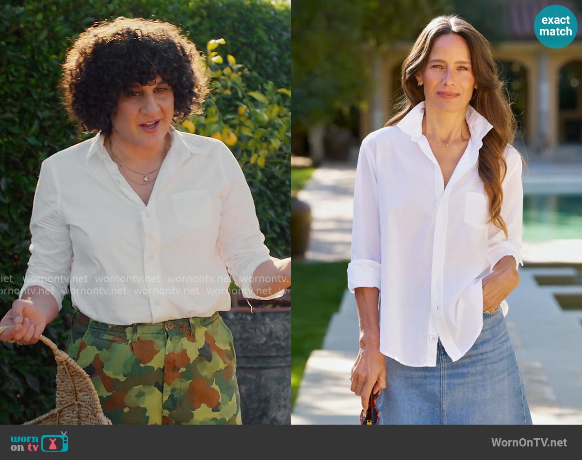 Frank & Eileen Eileen Shirt worn by Samin Nosrat on With Love Meghan