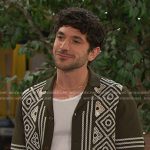 Javi’s green embroidered shirt on Days of our Lives