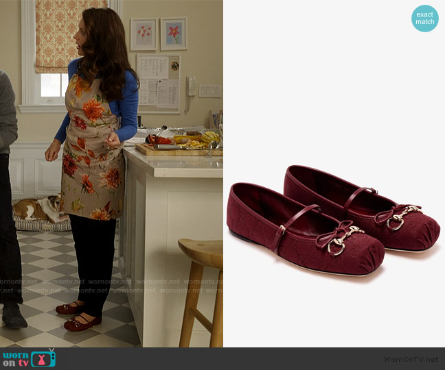 Gucci Horse Bit Ballet Flats worn by Charlotte York (Kristin Davis) on And Just Like That