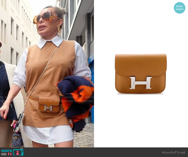 Hermes Hermes Constance Slim Wallet Epsom Belt Bag worn by Marysol Patton (Marysol Patton) on The Real Housewives of Miami
