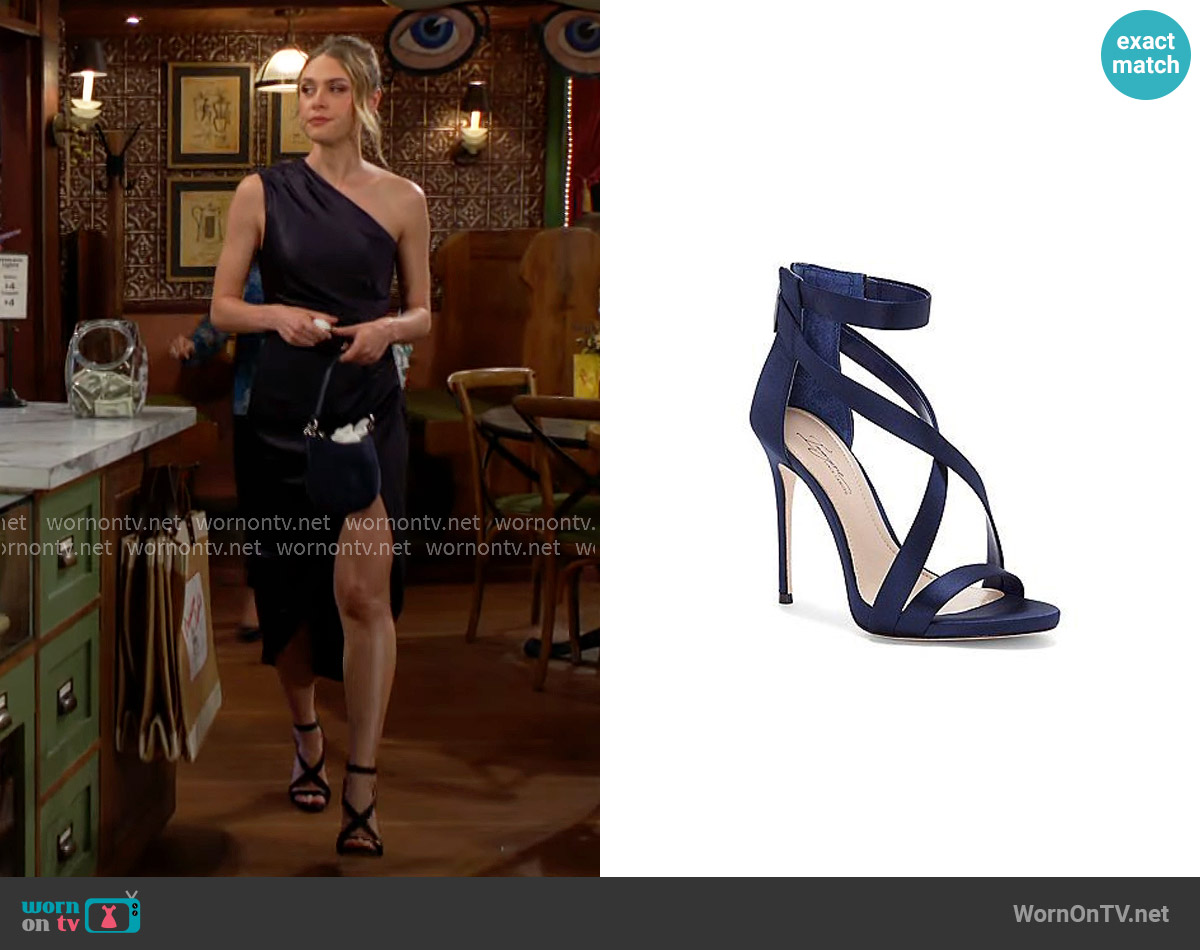 IMAGINE Vince Camuto Devin Sandal worn by Claire Grace (Hayley Erin) on The Young and the Restless