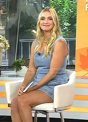 Jasmine Snow’s denim mini dress on Today