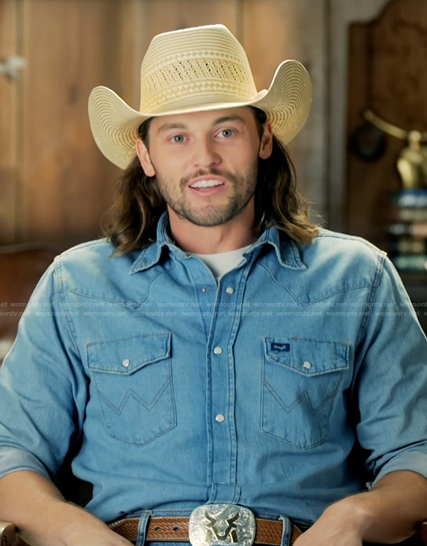 Jesse’s confessional western shirt on The McBee Dynasty Real American Cowboys
