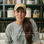 Joanna Gaines’ grey tiger print sweatshirt on Today