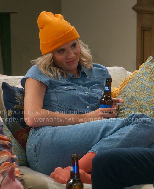 Josie’s denim shirt on Leanne
