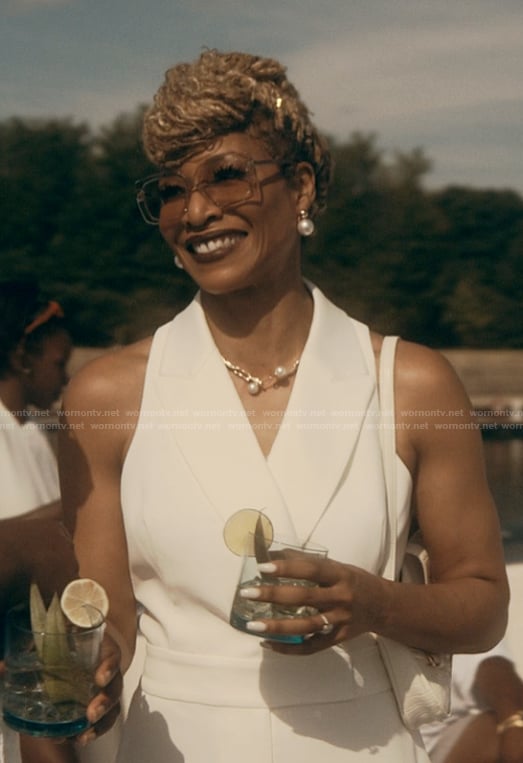 Judge Bradley’s white jumpsuit on The Chi