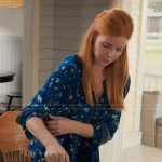 Katherine’s blue floral print blouse on My Life with the Walter Boys