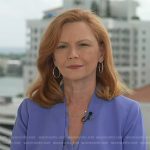 Kelly O’Donnell’s blue floral blouse and jacket on Today