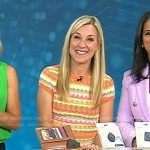 Jennifer Jolly’s multicolor knit top and skirt set on Today