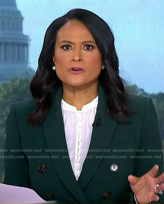 Kristen’s green blazer on Today