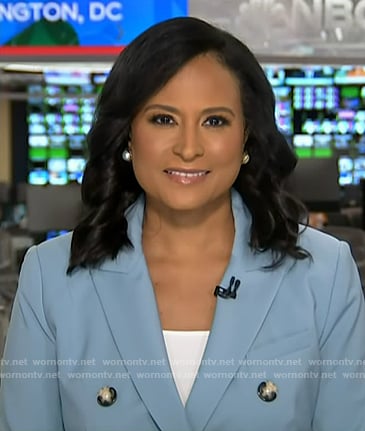 Krsiten’s blue double breasted blazer on Today